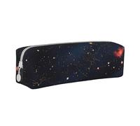 YZWXYYCWM Trousse à crayons en cuir Constellation Star Clusters Galaxies - Durable, élégante et compacte - Organiseur de papeterie pour hommes, femmes et unisexe - pour le bureau, les voyages et les