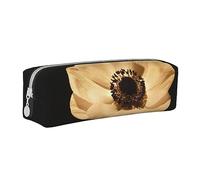 YZWXYYCWM Trousse à crayons en cuir Late Night Flowers - Durable, élégante et compacte pour hommes, femmes et unisexe - pour le bureau, les voyages et les fournitures de bureau, blanc, Taille unique,