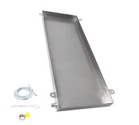 YZWZZXC Bac a Vidange, Bac Condensat Clim en Acier Inoxydable, avec Sortie d'eau, Soudure de Précision, Kit de Vidange, pour Climatiseurs Split(100 * 50 * 3cm/39 * 20 * 1in)