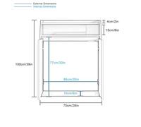 YZWZZXC Couvre Radiateur, Meuble Casier Décoratif en Bois, Robuste et Durable, avec Charnière Silencieuse, Double Porte, pour la Maison et Le Salon(Gray,70x100x25cm/28x39x10in)