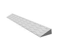 YZWZZXC Rampe de Seuil de Porte en Plastique, Rampe Fauteuil Roulant, Capacité de Charge 100 Kg, Peut Être Épissée ou Coupée, Antidérapante, pour Portes, Salles de Bain(Gray,4cm/1.6in)