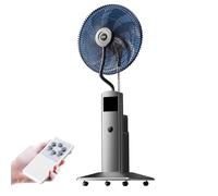 YZWZZXC Ventilateur Brumisateur, Ventilateur Climatiseur, 3 Vitesses de Ventilation Réglables, Fonctionnement Silencieux, avec Télécommande, pour Terrasse et Entrepôt(Black,43cm/17in)