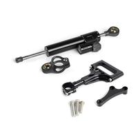 YZXOOP Amortisseur De Direction De Moto Stabilisateur pour Kawasaki Z750 Z 750 Z750ABS 2003-2012 Amortisseurs avec Kit De Support De Montage Kit de Support de Montage d'amortisseur de Directi(Noir)