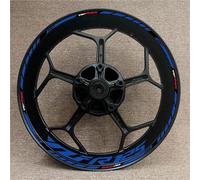 YZXOOP Autocollant De Roue De Moto pour Yamaha YZF R125 YZFR125 YZF-R125 YZF R 125 Autocollant Réfléchissant sur Jante Décalque Bandes réfléchissantes en Papier(Couleur1)