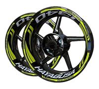 YZXOOP Autocollants De Roue De Moto pour Suzuki Hayabusa 1340 Autocollant De Roue Autocollant De Jante Bande De Bande Bandes réfléchissantes en Papier(Couleur 7)