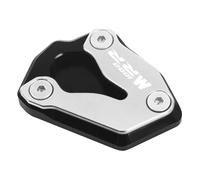 YZXOOP CNC Extension De Béquille Latérale pour Moto pour BMW S1000R S1000RR 2019 2020 2021 2022 2023 2024 M1000RR 2021-2024 Plaque De Pied D'extension Antidérapante Coussin béquille(Argent,M1000R)