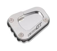 YZXOOP CNC Support De Béquille Latérale pour Moto pour BMW K1600B K1600GT K1600GTL K1600 B GT GTL 2017-2023 Extension Agrandisseur De Plaque De Pied Coussin béquille(Argent,K1600GT)