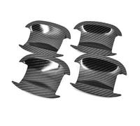 YZXOOP Garniture Garniture De Poignée Porte Extérieure Pour Skoda Pour SUPERB 2009-2013 Noir Brillant Décoration Coque Protection Couvercle De Poignée De Porte De Voiture