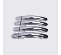 YZXOOP Garniture Garniture De Poignée Porte Pour VW Pour Polo 2010-2018 Cache-poignées Coque Protection Noir Brillant Couvercle De Poignée De Porte De Voiture