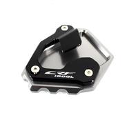 YZXOOP Latérale Extension Béquille Béquille Moto pour CRF1000L CRF 1000L Africa Twin DCT 2016 2017 2018 2019 Extension de béquille latérale Plaque Agrandir(Titane 1)