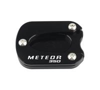 YZXOOP Latérale Extension Béquille Plaque De Béquille Latérale pour Royal pour Enfield Meteor 350 Meteor350 21-23 Plaque De Support D'extension De Béquille Latérale pour Pied Plaque Agrandir(Noir)