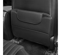 YZYLYW 2 Pièces Protection de Siège Arrière Voiture pour Audi A6 Wagon C7 2011-2023, PU Cuir Protecteur Dossier De Sièges Avant Anti-Coup Accessoires,A/Black