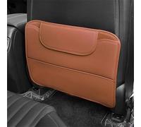YZYLYW 2 Pièces Protection de Siège Arrière Voiture pour Honda Jazz IV Hatchback 2020-2024, PU Cuir Protecteur Dossier De Sièges Avant Anti-Coup Accessoires, C/Brown