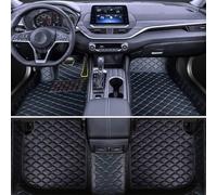 YZYLYW sur Mesure Tapis de Sol Voiture en Cuir pour Range Rover L322 2002-2012(LHD), Couverture ComplèTe Tapis De Sol ImperméAbles Doublure Moquette Accessoires,F/Black-Blue
