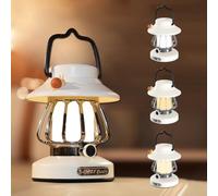 YZYOE Lampe à cheval rétro rechargeable LED, lumière de camping mini escargot mignonne portable extérieure, intensité lumineuse dimmable 3-mode et fonction de mémoire.