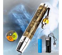 YZYOE Lampe de poche 3 en 1 rechargeable à LED Expert Jade pour évaluation de bijoux, pierres précieuses, lumière blanche et jaune et lampe ultraviolette 365 NM.