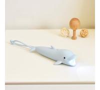 YZYOE Lampe de poche rechargeable Les dauphins LED, Lampe de poche en silicone en forme d'animal mignon, Confortable Touch Long Press pour régler la luminosité éclairage extérieur Lumière créative.