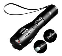YZYOE Lampe de poche tactique infrarouge 850NM rechargeable, lumière blanche 2-en-1 et lumière de chasse infrarouge LED, 2 modes, lampe chasse au raccoon, détecteur, observation nocturne.