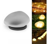 YZYOE LED solaire alimenté Lumières d'oie chaude pierre, lumière chaude cour extérieure décorative carrelage pierre Lumières sans fil Crepuscule à l'aube imperméable Jardin Road Lampe de paysage.