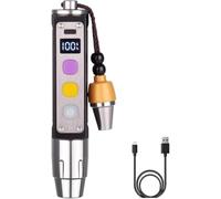 YZYOE LED trois commutateurs trois sources de lumière Jade identification lampe poche, Lumière de détection minéraux pierre précieuse, lumières blanche, jaune, et 365nm requête ultraviolette.