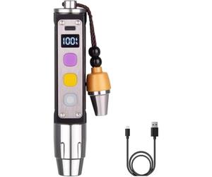 YZYOE LED trois commutateurs trois sources de lumière Jade identification lampe poche, Lumière de détection minéraux pierre précieuse, lumières blanche, jaune, et 365nm requête ultraviolette.