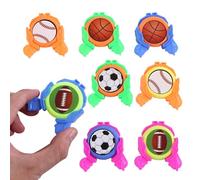 YZZT 8PCS Mini Catapult Frisbee, Lancement avec énergie potentielle élastique, Thème de Ballon Frisbee, Jouets pour soulager la stresse, Jeux pour 4 Ans à Adultes, Jeux d'indoor et Outdoor