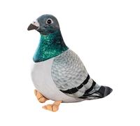 YZZT Doudou en peluche kawaii, motif de pigeons, cadeau pour amis et enfants, 20 cm, vert