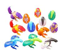 YZZT Lot de 6 jouets de dinosaure en dinosaures transformables pour enfants de 3, 4, 5, 6 ans, figurines d'élevage cachées, jeux éducatifs œufs de Pâques