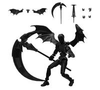 YZZT T13 Figurine articulée Set (Assemblage terminé) 3D Imprimé Multi-articulées Figurines d'action Titan 13 décorations de Bureau pour Les Amateurs de Jeux (Noir)