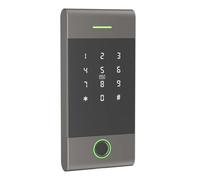 Yzzthumss Contrôleur D'Accès Lecteur avec Télécommande TTLock APP IP65 Étanche à la Pluie Support en Métal Empreinte Digitale Carte Mot de Passe App A