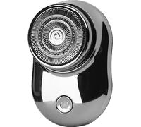 Z-168 Mini-rasoir portable pour hommes, recharge USB, tête rotative à lame unique, IPX5 étanche, argenté