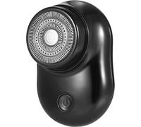 Z-168 Mini-rasoir portable pour hommes, recharge USB, tête rotative à lame unique, IPX5 étanche, noir