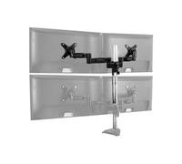 ARCTIC Z+2 Pro - Composant de montage (poteau, attache-support, bras de montage pour écran double, connecteur à pôles, serre-câble) - pour 2 écrans LCD - alliage d'aluminium - Taille d'écran : 13"-27"