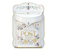 Z² BellaDecor Boîte aux lettres antique shabby boîte aux lettres style vintage charme nostalgique décoration de la maison boîte aux lettres métal rétro jardin décoration extérieure