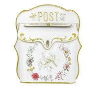 Z² BellaDecor Boîte aux lettres vintage shabby - Anthracite - Style maison de campagne - En métal - Style ancien - Décoration d'extérieur