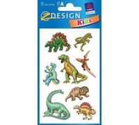 Avery Zweckform 53144 Autocollants pour enfants Dinos 24 Aufkleber bunt