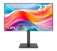 Z-Edge AGEX Ecran 4K UHD 27 Pouces 3840x2160, IPS LED, 400 CD/m², FreeSync, Moniteur Gaming, HDR10, DP & HDMI, Réglable en Hauteur, Inclinable, Pivotant, Noir