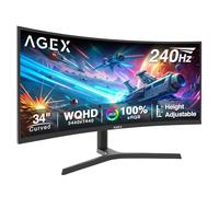 Z-Edge AGEX Écran PC Gaming Incurvé 34 Pouces 240Hz 3440x1440 1500R 1ms