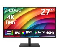 Z-Edge Écran PC 27'' IPS 4K UHD (3840x2160), Cadre Ultra Slim, FreeSync, Moniteur Bureau 16:9, 60 Hz, 5 ms, Inclinaison Réglable, Couleurs Ultra Réalistes, 2×HDMI2.0 & 2×DP1.4, VESA 100 * 100mm