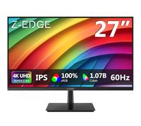 Z-Edge Écran PC 27'' IPS 4K UHD (3840x2160), FreeSync, Moniteur Bureau 16:9 LED Avec HDMI Câble, 60 Hz, HDMI*2 &DP &USB, Inclinaison Réglable, 300cd/m², Couleurs Ultra Réalistes &Cadre Ultra Slim,VESA