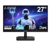 Z-Edge Écran PC 2K 27'' IPS 260Hz(DP1.4×2), QHD (2560x1440), 240Hz, 1ms MPRT, FreeSync, Moniteur Gaming LED, 144Hz (HDMI2.0×2), Inclinaison Réglable, 350cd/m², 8 bit, VESA 100x100mm (DP Câble Inclus)