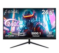 Z-Edge Ecran Pc Gamer 25 Pouces 240 Hz, 1ms, FreeSync, Moniteur Gaming FHD 1080P, 130% sRGB, 5000:1, HDMI2.0, DP1.4, Montable VESA 75 * 75mm, 178° Angle Vue, Inclinaison Réglable