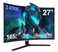 Z-Edge Ecran Pc Gamer Incurvé 27'' 165 Hz, 1ms, FHD(1920x1080), FreeSync, Moniteur Gaming 16:9, 1500R VA Panneau, Inclinaison Réglable, 3000:1, 2* HDMI2.0 & DP1.4, VESA 100*100mm (Câble HDMI Inclus)