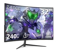 Z-Edge Ecran Pc Gamer Incurvé 32'' 240 Hz, 1ms, FreeSync, 1080P, 4000:1, Moniteur Gaming 16:9 Lunette Ultra Fine, 1500R VA, Inclinaison Réglable, 2×HDMI2.0 & 2×DP1.4, VESA (HDMI Câble Inclus)