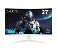 Z-Edge Ecran Pc Gamer Incurvé Blanc 27'' 300Hz (DP1.4 × 2), 1ms MPRT, FreeSync, FHD, 240Hz (HDMI2.0 × 2), Moniteur Gaming White LED 16:9, Inclinaison Réglable, 1500R VA, 4000:1, VESA (DP Câble Inclus)