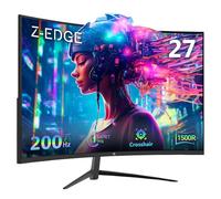 Z-Edge Ecran Pc Gaming Incurvé 27 Pouces 200 Hz, 1ms, FreeSync, Moniteur FHD 1080P avec DP Câble, 350cd/m², 1500R VA sans Cadre, DP1.4 & HDMI2.0, VESA, sRGB 99%, 178° Angle Vue, Inclinaison Réglable