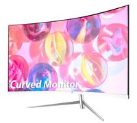 Z-Edge Ecran Pc Incurvé 24 Pouces, 75Hz, FHD (1920x1080), Ecran Bureau Blanc avec HDMI Câble, FreeSync, Moniteur Gaming 2800R VA sans Cadre, Inclinaison Réglable, 178° Angle Vue, VG HDMI, Eye-Care