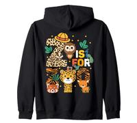 Z est pour Les Animaux de Zoo, Excursion au Zoo, journée au Zoo dans la Jungle, Faune et Flore Sweat à Capuche