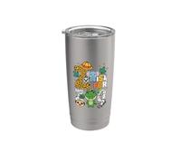 Z est pour les animaux du zoo, excursion au zoo dans la jungle, safari d'une journée Gobelet isotherme en acier inoxydable double paroi