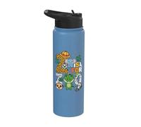 Z est pour les animaux du zoo, excursion au zoo dans la jungle, safari d'une journée Stainless Steel Insulated Water Bottle